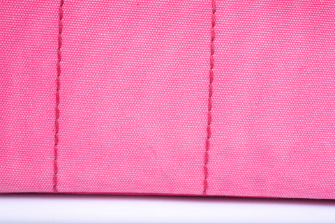 Authentic Pink Prada Canapa Small Logo Tote Bag