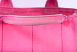 Authentic Pink Prada Canapa Small Logo Tote Bag
