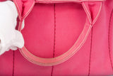 Authentic Pink Prada Canapa Small Logo Tote Bag