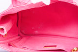 Authentic Pink Prada Canapa Small Logo Tote Bag