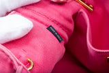 Authentic Pink Prada Canapa Small Logo Tote Bag