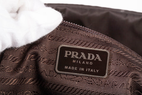 Authentic Prada Vintage Brown Tessuto Nylon Handbag