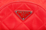 Authentic Ladies Red Prada Quilted Tesstuto Impuntu Mini Backpack