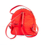 Authentic Ladies Red Prada Quilted Tesstuto Impuntu Mini Backpack