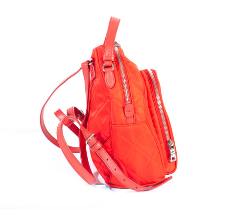 Authentic Ladies Red Prada Quilted Tesstuto Impuntu Mini Backpack