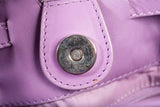 Authentic Christian Dior Light Purple Cannage Quilted Satin Nylon Charming Tote Bag