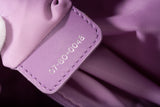 Authentic Christian Dior Light Purple Cannage Quilted Satin Nylon Charming Tote Bag