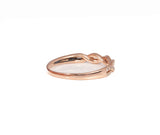 Ladies 14k Rose Gold Infinity Forever Eternity Crossover Stackable Band