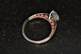 Genuine 1.02 ct F/I Round Cut Diamond Solitaire Engagement Ring 14K Rose Gold