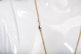 Ladies 14k Yellow Gold Rope Style Chain 16"