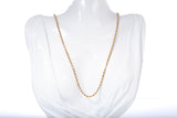 Unisex 14k Yellow Gold Rope Style Chain 22"