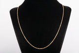 Unisex 14k Yellow Gold Rope Style Chain 24.5"