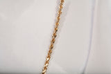 Unisex 14k Yellow Gold Rope Style Chain 22"