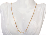 Unisex 14k Yellow Gold Rope Style Chain 22"