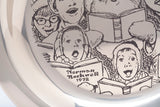 Vintage .925 Sterling Silver 1972 Franklin Mint Christmas Plate The Carolers by Norman Rockwell