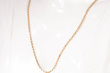 Unisex 14k Yellow Gold Rope Style Chain