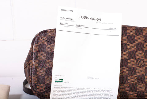 Authentic Louis Vuitton Damier Ebene Sienna MM Shoulder Bag