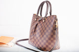 Authentic Louis Vuitton Damier Ebene Sienna MM Shoulder Bag