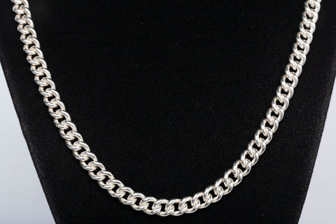 Men's .999 Sterling Silver Curb Chain 28"
