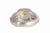 Ladies Sterling Silver .925 Bezel Citrine Ring Size 7