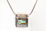 Abalone .925 Sterling Silver Necklace 15"