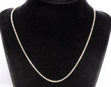 Ladies .925 Sterling Silver Rope Chain 18"