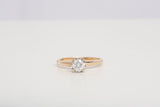 Ladies 14k Yellow Gold .36 CT Solitaire Diamond Engagement Ring Size 5