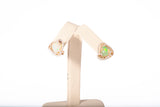 STAUER 14k Yellow Gold Opal & Diamond Accented Clip on Earrings 0.84CTW