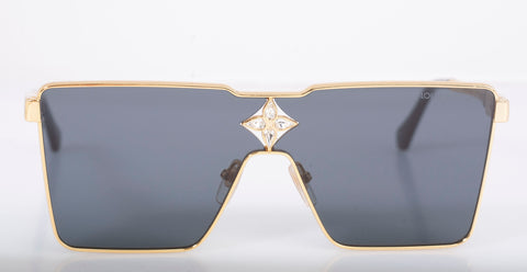 Authentic LOUIS VUITTON Unisex Cyclone Metal Sunglasses