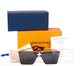 Authentic LOUIS VUITTON Unisex Cyclone Metal Sunglasses