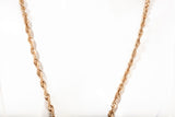 Unisex 10k Yellow Gold 3.7mm Rope Style Chain