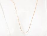 14k Yellow Gold Thin Anchor Link 18'' Chain