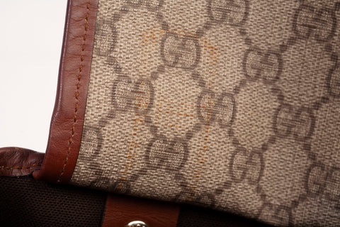 Authentic Vintage Gucci GG Sherry Line Web Supreme Tote Bag