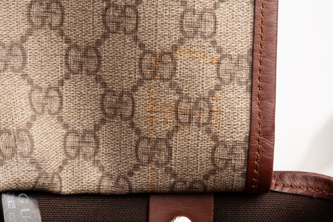 Authentic Vintage Gucci GG Sherry Line Web Supreme Tote Bag