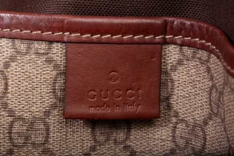 Authentic Vintage Gucci GG Sherry Line Web Supreme Tote Bag