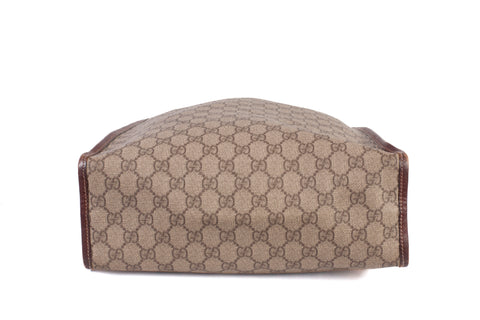 Authentic Vintage Gucci GG Sherry Line Web Supreme Tote Bag
