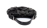 Authentic Black Gucci Dialux Queen Bow Hobo Bag