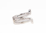 Ladies 14k White Gold Diamond Enhancer Ring 0.150CTW