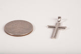 Unisex 14k White Gold Cross Pendant