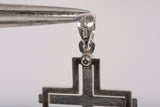 Unisex 14k White Gold Cross Pendant