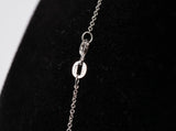 14k White Gold Dainty Cable Style Chain 19"