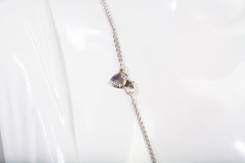 Ladies 18k White Gold Wheat Chain 16"