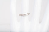 Ladie's 14k White Gold Curve Diamond Wedding Ring