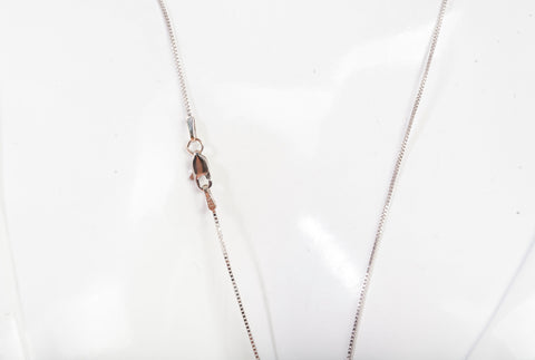 Ladies 14k White Gold Sandal Pendant with Diamond Accents Necklace 16"