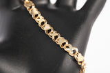 Ladies 14k Yellow Gold XOXO Bracelet Size 6.5"