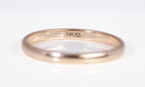 Ladies 14k Yellow Gold 2.1mm Classic Wedding Band Size 7