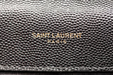 Authentic Yves Saint Laurent Black Medium Envelope Triquilt Gold Chain Shoulder Bag