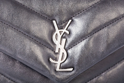 Authentic SAINT LAURENT Loulou Toy Quilted Leather Shoulder Bag