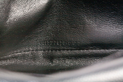 Authentic Yves Saint Laurent Cassandre Matelasse Black Leather Wallet on Chain