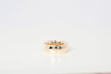 Unisex 14K Yellow Gold Wide Wedding Ring Size 7